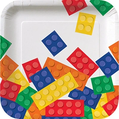 Immagine di creative Converting 8 count Square Paper lunch Plates, 17,8 cm