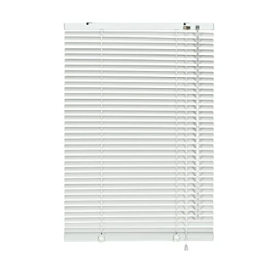 Immagine di Deco Company, 23 3017 Veneziana in Alluminio con Fissaggio a Morsetto, Per privacy, protezione da luce e sole, Kit di montaggio incluso, Oscurante alluminio, Bianco, 100 x 175 cm (LxA)