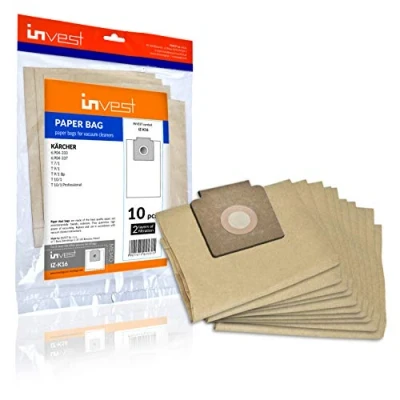 Immagine di sacchetti per aspirapolvere Kärcher 6.904 333.0, 084.0 T 10/1, 7/1, 9/1 Bp di carta