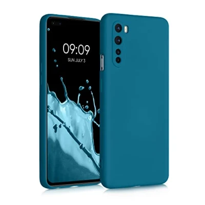 Immagine di kwmobile Custodia Compatibile con OnePlus Nord Cover Back Case per Smartphone in Silicone TPU Protezione Gommata blu indaco