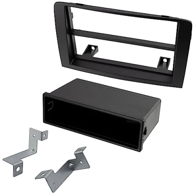 Immagine di AERZETIX C11556 Mascherina telaio adattatore 2 ISO per autoradio copertura in plastica compatibile con Fiat Idea, Musa