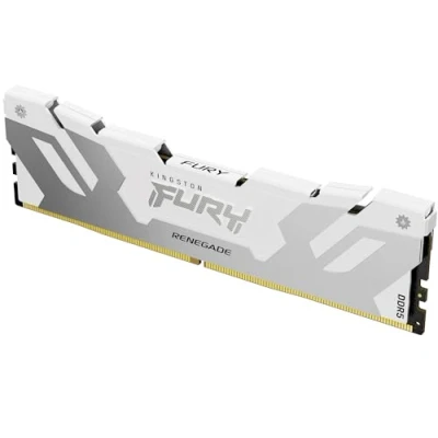 Immagine di Kingston FURY Renegade DDR5 Argento/Bianco XMP 16GB 6000MT/s CL32 DIMM Memoria Gaming per Computer KF560C32RW 16