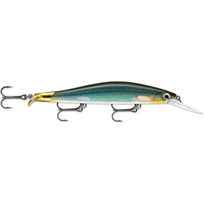 Immagine di Rapala Esca da Pesca Artificiale Spinning RipStop Deep di Simulazione per in Acqua Dolce e Profonda con Doppio Labbro Prof. Nuoto 2.4 2.9m 12cm/15g Prodotta Estonia Carbon