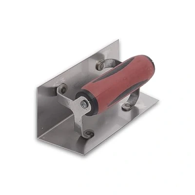 Immagine di Frattazzo ad angolo interno Marshalltown rettangolare, con manico Durasoft, in acciaio inossidabile, per cartongesso e stuccatori, dimensioni cazzuola: 152x64 mm