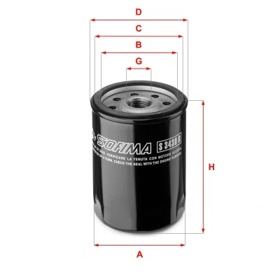 Immagine di SOFIMA S 3430 R Filtro olio 3/4 16 UNF con due valvole blocco arretramento ad avvitamento FIAT: Panda I Hatchback, Uno 127 Hatchback
