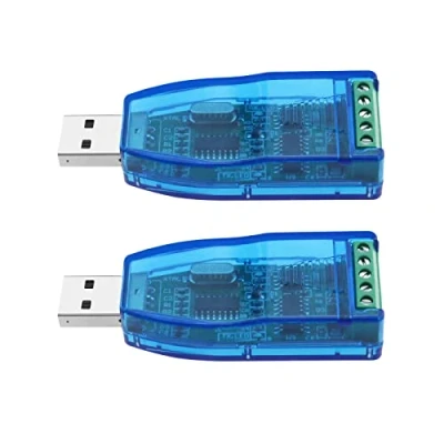 Immagine di Create idea 2 pezzi USB 2.0 a RS485 porta seriale maschio convertitore di ricambio compatibile con Windows 7 8 10 XP Mac adattatore