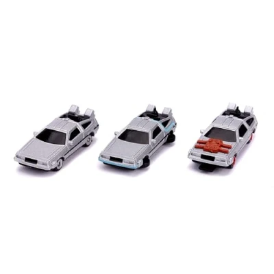 Immagine di Jada RITORNO AL FUTURO Set 3 Diversi MINI Modelli AUTO 4cm DeLorean 1 2 NANO Blister NV 5