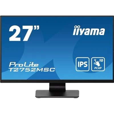Immagine di Iiyama ProLite T2752MSC B1 Monitor touch screen ERP: E (A G) 68.6 cm (27 pollici) 1920 x 1080 Pixel 16:9 5 ms HDMI ™, DisplayPort, Cuffie (jack da 3,5 mm),