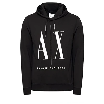 Immagine di Felpa con cappuccio Armani Exchange Sweatshirt Nero IT 54