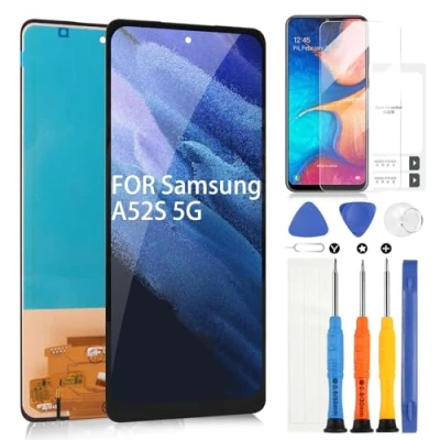 Immagine di LCD Display per Samsung Galaxy A52S 5G, 5G A528 SM A528B Schermo Touchscreen Digitazer Assembly Sostituzione con Riparazione Kit (Nero)