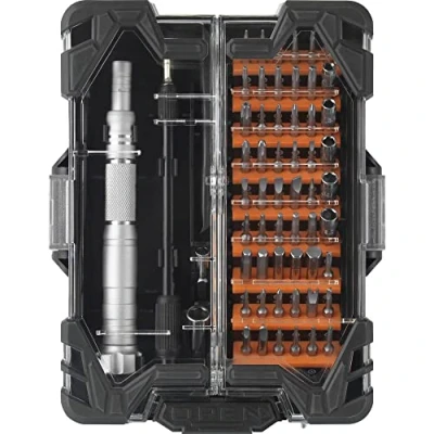 Immagine di TOOLCRAFT per lattaio, elettronica e meccanica di precisione Cacciavite portapunte 62 pezzi