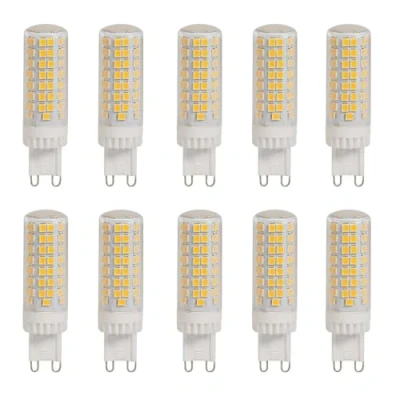Immagine di WULUN G9 LED lampadine 7W, lampadina bianco caldo 2700K, equivalente a alogene 70W, non dimmerabili, senza sfarfallio, 700LM, AC220 240V, 10 confezioni