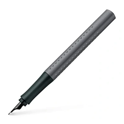 Immagine di Faber Castell 140947 Penna stilografica Grip Edition, con spessore punta F, 1 pezzo, di colore antracite