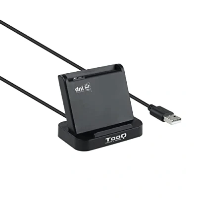 Immagine di Tooq TQR 220B Lettore esterno di Carta d&#039;Identità Electrónica (CIE), VISION, USB 2,0; nero.