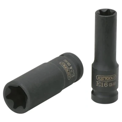 Immagine di KS TOOLS 515.1056 Chiave a bussola 75 E18 12,5 (1/2&quot;) Profilo E, Torx esterno