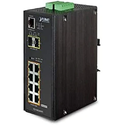 Immagine di Planet IGS 10020HPT Network Switch Managed L2+ Gigabit Ethernet (10/100/1000) Power Over (Poe) Black White