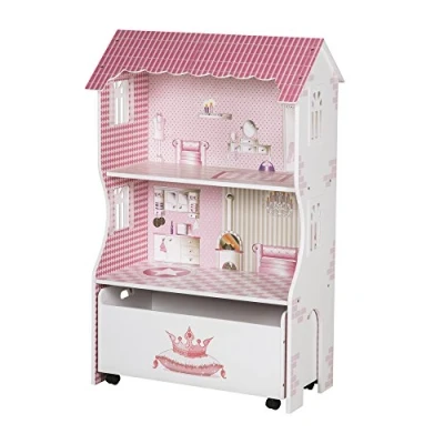 Immagine di Roba 490063 Casa Delle Bambole E Scaffale Rosa