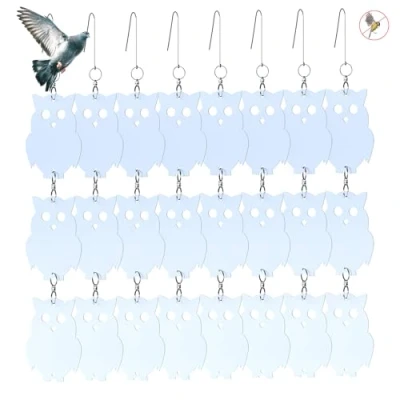 Immagine di Gxlaihly Gufo Riflettente,Repellente piccioni Gufo,Gufo spaventapasseri Riflettenti,Repellente Uccelli Gufo,Repellente per Riflettente,per casa e Giardino (Gufi Riflettenti)