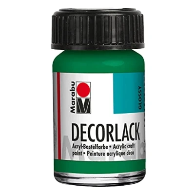 Immagine di Marabu 11300039067 Vernice acrilica trasparente a base d&#039;acqua, 15 ml, resistente alle intemperie, alla saliva, per pittura, stencil e decoupage