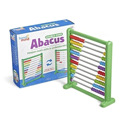Immagine di Learning Resources Bifacciale, Abaco Cambia Colore in Plastica, Insegnamento della matematica ai bambini, Con palline, Rekenrek, Gioco per contare, (Set di 1), Dai 3 anni avanti, Multicolore, 94465
