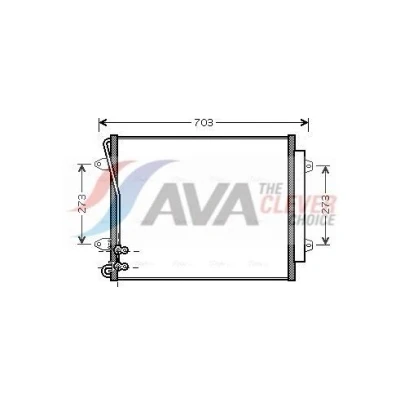 Immagine di PRASCO VNA5226D Condensatore con essiccatore 15,4 13,6 Alluminio 565 R 134a VOLKSWAGEN: Passat B7 Variant, B6 Sedan