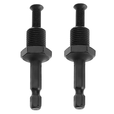 Immagine di Be in Your Mind 2 adattatori per mandrino trapano elettrico, adattatore con codolo esagonale, filettatura da 1/2&quot; 20UNF vite esagonale 1/4&quot;, acciaio al carbonio