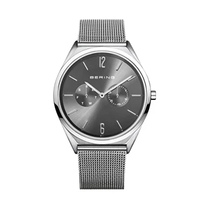 Immagine di BERING Unisex Analogico Quarzo Ultra Slim Orologio con Cinturino in Acciaio inossidabile e Vetro zaffiro 17140 009