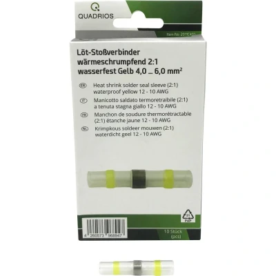 Immagine di Quadrios 2011C401 Giuntafilo intermedio 4 mm² 6 Completamente isolato Giallo 10 pz.