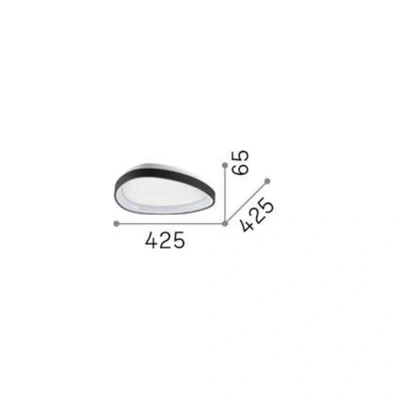 Immagine di Ideallux Ideal Lux Plafoniera a LED Gemini color ottone 42,5 cm on/off