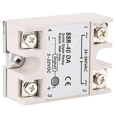 Immagine di relè a stato solido, SSR 40DA 40A Ingresso semiconduttore monofase Uscita 3 32 V CC 24 380 CA