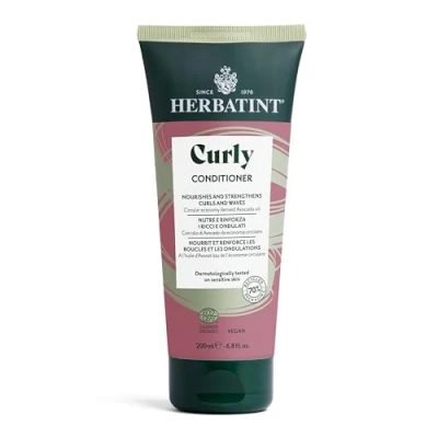 Immagine di Herbatint Curly Conditioner Balsamo Ricci 200 ml, Biologico Nutriente specifico per Capelli o Ondulati, Certificato Ecocert, Formula Esclusiva con Estratti Naturali, Vegan