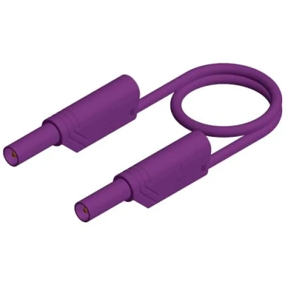 Immagine di SKS Hirschmann MLS WS 200/2,5 Puntali di sicurezza Spina a banana 4 mm 2.00 m Violetto 1 pz.