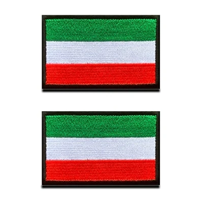 Immagine di 2 Pezzi Ungherese Ungheria Bandiera Patch Hook and Loop Ricamo Emblema Nazionale Toppa per Abbigliamento Gear Cappotto Cappelli Viaggio Spalla Ciclismo Tattico Militare