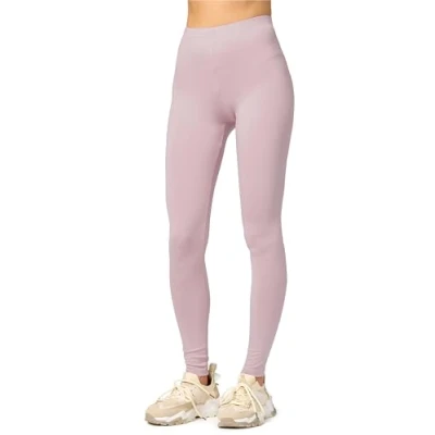 Immagine di Merry Style Leggings Lunghi Donna in Viscosa con Elastan Ampia Pantaloni Banda Elastica Leggins per Casa Palestra Tempo Libero MS10 143 (Caffelatte, XXL)