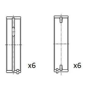 Immagine di FAI AutoParts BM1062 STD Cuscinetto albero a gomito VOLKSWAGEN: Transporter 5 Bus