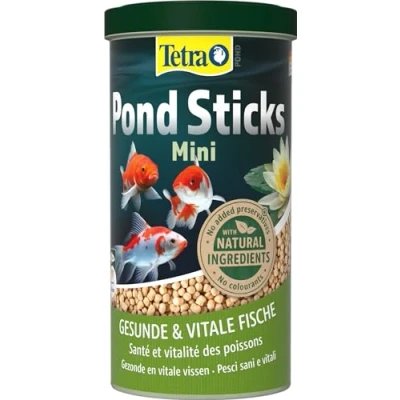 Immagine di Tetra Pond Sticks Mini Mangime per pesci di stagno, sani e acqua limpida, 1 L