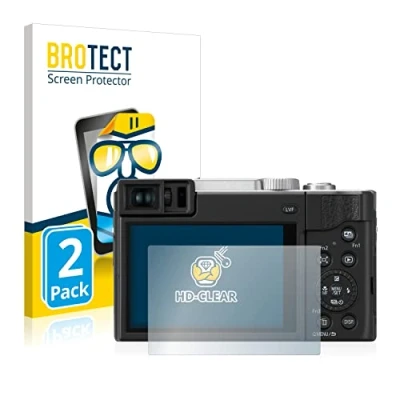 Immagine di brotect Pellicola Protettiva per Panasonic Lumix DC TZ95 Protezione Schermo (2 Pezzi) [Trasparente, Anti Impronte]