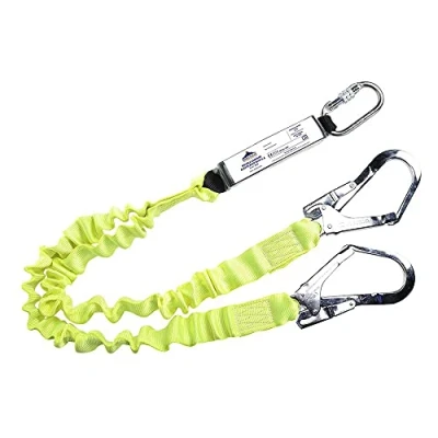 Immagine di Portwest FP52YER Cordino Doppio Elasticizzato con Assorbitore di Energia, Giallo