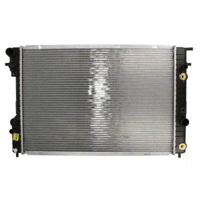 Immagine di NRF 529689 Radiatore motore Alluminio 653 445 30 con parti annesse Alette di raffreddamento saldate
