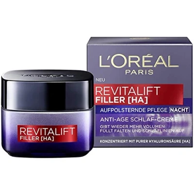 Immagine di L&#039; Oréal Paris Revitalift Filler notte, confezione da 2 pezzi (2 X 50 ml).