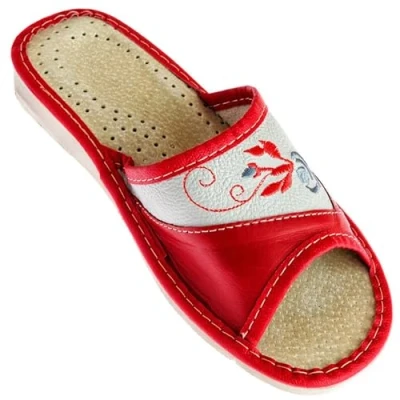 Immagine di APREGGIO Pantofole Donna Pelle Comode da con Suola in Gomma Confortevole Fatto a Mano Scarpe Pratici