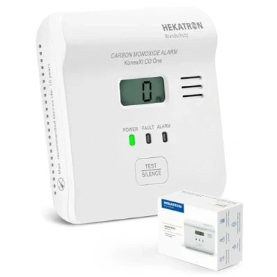 Immagine di Hekatron KonexXt CO One Rilevatore Monossido di carbonio inclusa batteria con 10 anni vita a Rileva