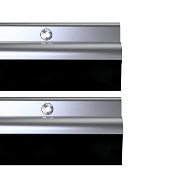 Immagine di STORMGUARD 03AM0050838A BDS Guarnizione in Gomma per la Parte Inferiore della Porta, Alluminio, 838 mm, Set di 2 Pezzi