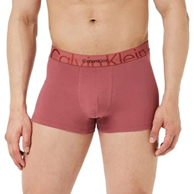 Immagine di Calvin Klein Pantaloncino Boxer Uomo Cotone Elasticizzato, Rosso (Raspberry Blush), XL