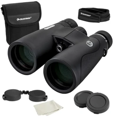 Immagine di Celestron 72335 Nature DX ED 10x50 binocolo con obiettivo a bassissima dispersione esterna e birdwatching, ottica multistrato prismi BaK 4, rinforzato in gomma, resistente ad acqua nebbia