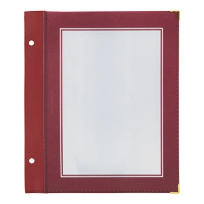 Immagine di SECURIT Set da 5 Inserti Per Porta Menu Linea Wood Caffè, Ristoranti, Bar Formato A5 Colore Bordeaux