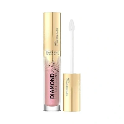 Immagine di Eveline, Rossetto + Lucidalabbra, Diamond Glow Lip Luminizer con Acido Ialuronico n. 08 4,5ml