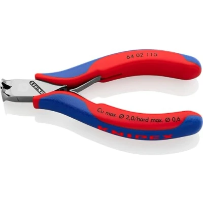 Immagine di Knipex Werk 64 02 115 Elettronica e meccanica di precisione Tronchese con tagliente frontale sfaccettatura mm