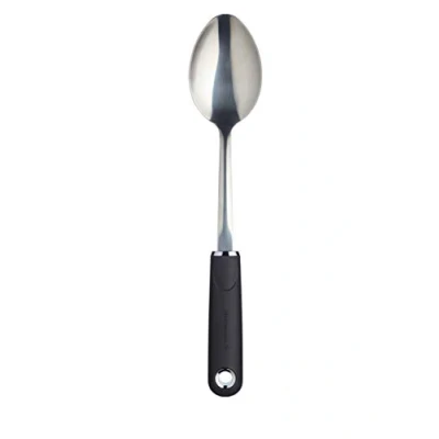 Immagine di MasterClass Cucchiaio da Cucina con Comoda Impugnatura &quot;Soft Grip&quot; in Acciaio Inossidabile, 33,5 cm