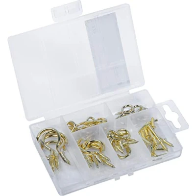 Immagine di Connex DP8500104 Set vite, pezzi, diversi ganci in una pratica scatola di plastica, 42 Teilig
